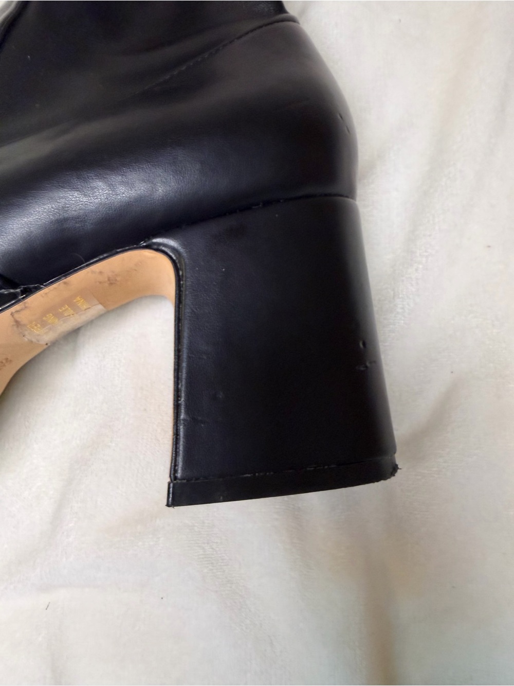 Silent D Otto Boots for Anthropologie Black Platform Block Heel Boot 8.5 / EU 39 - Picture 8 of 12
